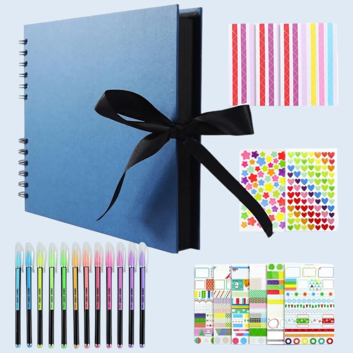 Kit de scrapbooking bleu Lilopix